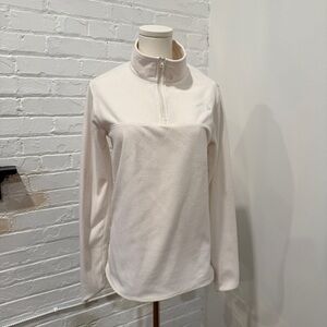 The North Face Women's Cream Colored Fleece 1/4 Zip Pullover